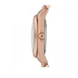 Buy Shop Michael Kors Lexington Quartz White Dial Rose Gold Steel Strap Watch For Women - MK3230 USA Online