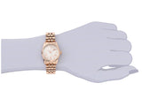 Michael Kors Lexington Quartz White Dial Rose Gold Steel Strap Watch For Women - MK3230