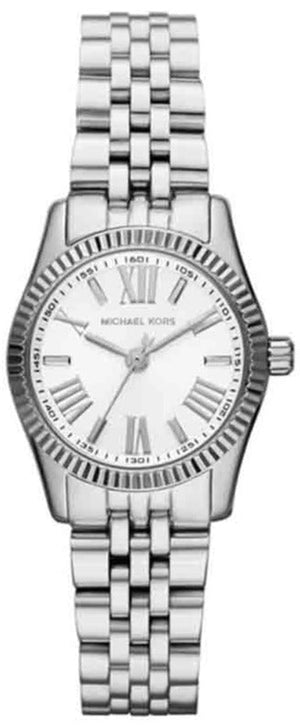 Buy Shop Michael Kors Lexington Quartz White Dial Silver Steel Strap Watch For Women - MK3228 USA Online