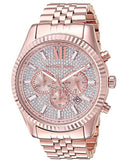 Buy Shop Michael Kors Lexington Rose Gold Dial Rose Gold Stainless Steel Strap Watch for Men - MK8580 USA Online