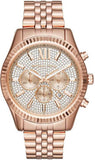 Buy Shop Michael Kors Lexington Rose Gold Dial Rose Gold Stainless Steel Strap Watch for Men - MK8580 USA Online