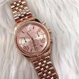 Buy Shop Michael Kors Lexington Rose Gold Dial Rose Gold Steel Strap Watch for Women - MK5569 USA Online