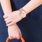 Buy Shop Michael Kors Lexington Rose Gold Dial Rose Gold Steel Strap Watch for Women - MK5569 USA Online