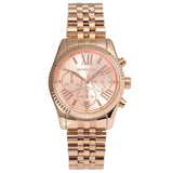 Buy Shop Michael Kors Lexington Rose Gold Dial Rose Gold Steel Strap Watch for Women - MK5569 USA Online