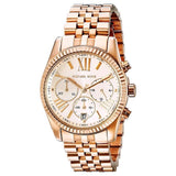 Buy Shop Michael Kors Lexington Rose Gold Dial Rose Gold Steel Strap Watch for Women - MK5569 USA Online
