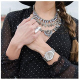 Buy Shop Michael Kors Lexington Silver Dial Silver Steel Strap Watch for Women - MK5555 USA Online