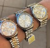 Buy Shop Michael Kors Lexington Silver Dial Silver Steel Strap Watch for Women - MK5555 USA Online