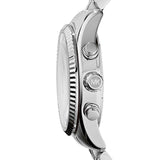 Buy Shop Michael Kors Lexington Silver Dial Silver Steel Strap Watch for Women - MK5555 USA Online