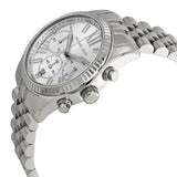 Buy Shop Michael Kors Lexington Silver Dial Silver Steel Strap Watch for Women - MK5555 USA Online