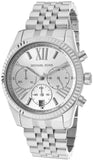 Buy Shop Michael Kors Lexington Silver Dial Silver Steel Strap Watch for Women - MK5555 USA Online