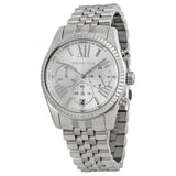 Buy Shop Michael Kors Lexington Silver Dial Silver Steel Strap Watch for Women - MK5555 USA Online