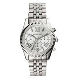 Buy Shop Michael Kors Lexington Silver Dial Silver Steel Strap Watch for Women - MK5555 USA Online