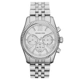Buy Shop Michael Kors Lexington Silver Dial Silver Steel Strap Watch for Women - MK5555 USA Online