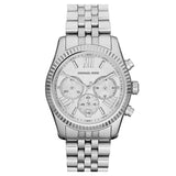 Buy Shop Michael Kors Lexington Silver Dial Silver Steel Strap Watch for Women - MK5555 USA Online
