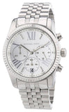 Buy Shop Michael Kors Lexington Silver Dial Silver Steel Strap Watch for Women - MK5555 USA Online