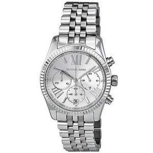 Buy Shop Michael Kors Lexington Silver Dial Silver Steel Strap Watch for Women - MK5555 USA Online