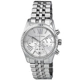 Buy Shop Michael Kors Lexington Silver Dial Silver Steel Strap Watch for Women - MK5555 USA Online
