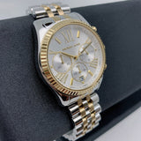 Buy Shop Michael Kors Lexington Silver Dial Two Tone Steel Strap Watch for Women - MK5955 USA Online