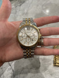 Buy Shop Michael Kors Lexington Silver Dial Two Tone Steel Strap Watch for Women - MK5955 USA Online