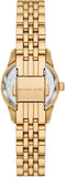 Buy Shop Michael Kors Lexington Three-Hand Blue Dial Gold Steel Strap Watch for Women - MK4802 USA Online