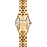 Buy Shop Michael Kors Lexington Three-Hand Blue Dial Gold Steel Strap Watch for Women - MK4802 USA Online