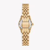 Buy Shop Michael Kors Lexington Three Hand Blue Dial Gold Steel Strap Watch for Women - MK4813 USA Online