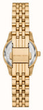 Buy Shop Michael Kors Lexington Three Hand Blue Dial Gold Steel Strap Watch for Women - MK4813 USA Online