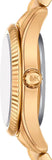 Buy Shop Michael Kors Lexington Three Hand Blue Dial Gold Steel Strap Watch for Women - MK4813 USA Online