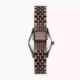 Buy Shop Michael Kors Lexington Three-Hand Brown Dial Brown Steel Strap Watch for Women - MK4844 USA Online