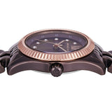 Buy Shop Michael Kors Lexington Three-Hand Brown Dial Brown Steel Strap Watch for Women - MK4844 USA Online