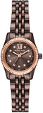 Buy Shop Michael Kors Lexington Three-Hand Brown Dial Brown Steel Strap Watch for Women - MK4844 USA Online