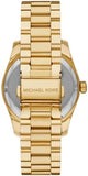 Buy Shop Michael Kors Lexington Three Hand Green Dial Gold Steel Strap Watch For Women - MK7449 USA Online