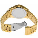 Buy Shop Michael Kors Lexington Three Hand Green Dial Gold Steel Strap Watch For Women - MK7449 USA Online