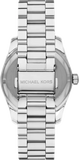 Buy Shop Michael Kors Lexington Three-Hand Pink Dial Silver Steel Strap Watch For Women - MK7443 USA Online