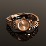 Buy Shop Michael Kors Lexington Three Hand Rose Gold Dial Rose Gold Steel Strap Watch For Women - MK4739 USA Online