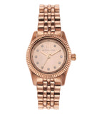 Buy Shop Michael Kors Lexington Three Hand Rose Gold Dial Rose Gold Steel Strap Watch For Women - MK4739 USA Online