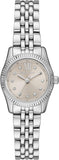 Buy Shop Michael Kors Lexington Three-Hand Silver Dial Silver Steel Strap Watch for Women - MK4843 USA Online