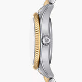 Buy Shop Michael Kors Lexington Three-Hand Silver Dial Two Tone Steel Strap Watch for Women - MK4815 USA Online