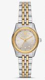 Buy Shop Michael Kors Lexington Three-Hand Silver Dial Two Tone Steel Strap Watch for Women - MK4815 USA Online
