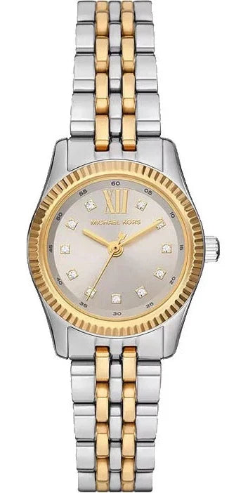 Buy Shop Michael Kors Lexington Three-Hand Silver Dial Two Tone Steel Strap Watch for Women - MK4815 USA Online