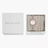 Buy Shop Michael Kors Lexington Three-Hand White Dial Two Tone Steel Strap Watch for Women - MK4817 USA Online