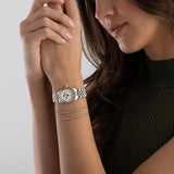 Buy Shop Michael Kors Lexington Three-Hand White Dial Two Tone Steel Strap Watch for Women - MK4817 USA Online