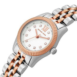 Buy Shop Michael Kors Lexington Three-Hand White Dial Two Tone Steel Strap Watch for Women - MK4817 USA Online
