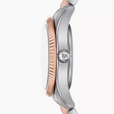 Buy Shop Michael Kors Lexington Three-Hand White Dial Two Tone Steel Strap Watch for Women - MK4817 USA Online