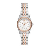 Buy Shop Michael Kors Lexington Three-Hand White Dial Two Tone Steel Strap Watch for Women - MK4817 USA Online