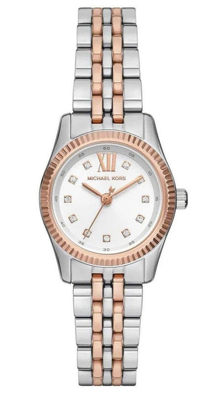 Buy Shop Michael Kors Lexington Three-Hand White Dial Two Tone Steel Strap Watch for Women - MK4817 USA Online