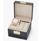 Buy Shop Michael Kors Lexington White Dial Rose Gold Steel Strap Watch for Women - MK1088 USA Online