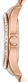 Buy Shop Michael Kors Lexington White Dial Rose Gold Steel Strap Watch for Women - MK1088 USA Online
