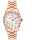 Buy Shop Michael Kors Lexington White Dial Rose Gold Steel Strap Watch for Women - MK1088 USA Online