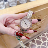Buy Shop Michael Kors Lilane Quartz Rose Gold Dial Rose Gold Steel Strap Watch For Women - MK1068 USA Online